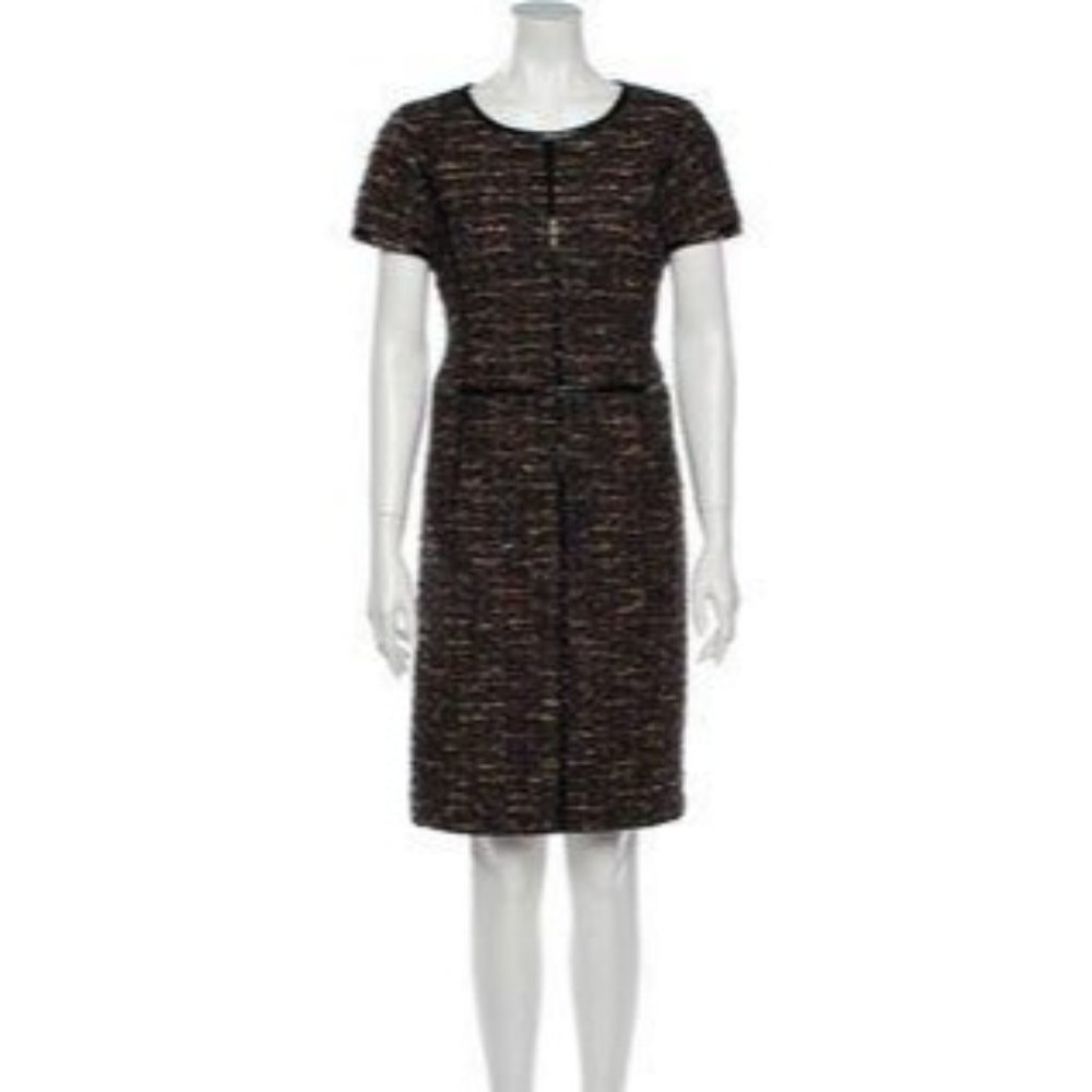 GEORGES RECH Wool Knee-Length Dress